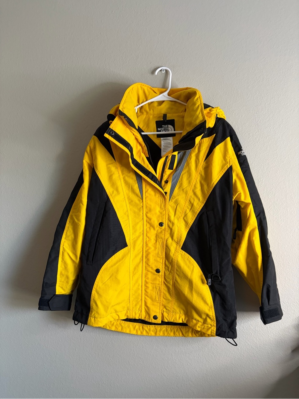 Vintage The North Face Extreme Light Ski Jacket Men's 12 Yellow Black HEAVY